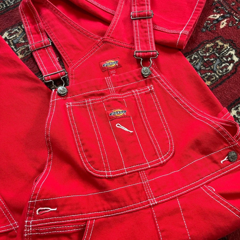 Red Dickies Overalls